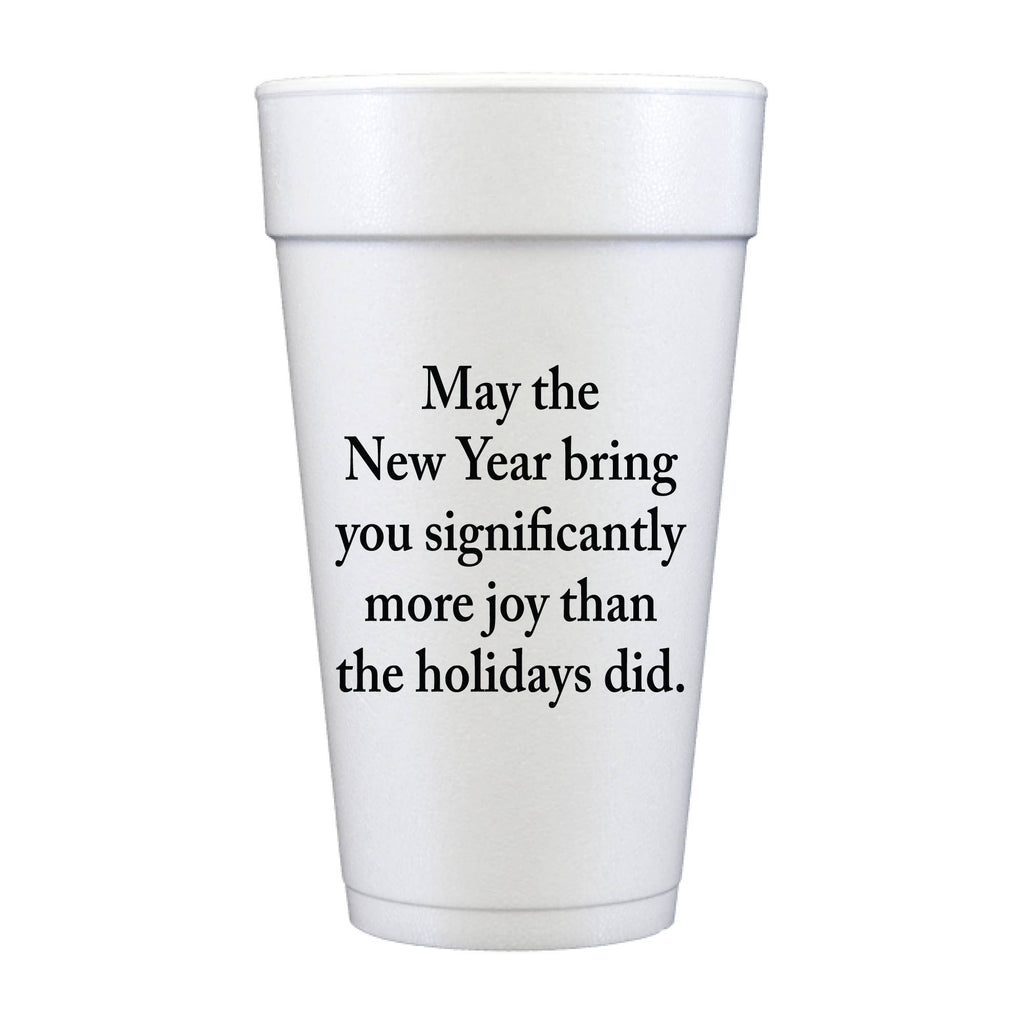 New Year More Joy Foam Cups