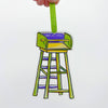 Mardi Gras Ladder Acrylic Ornament - Carnival New Orleans