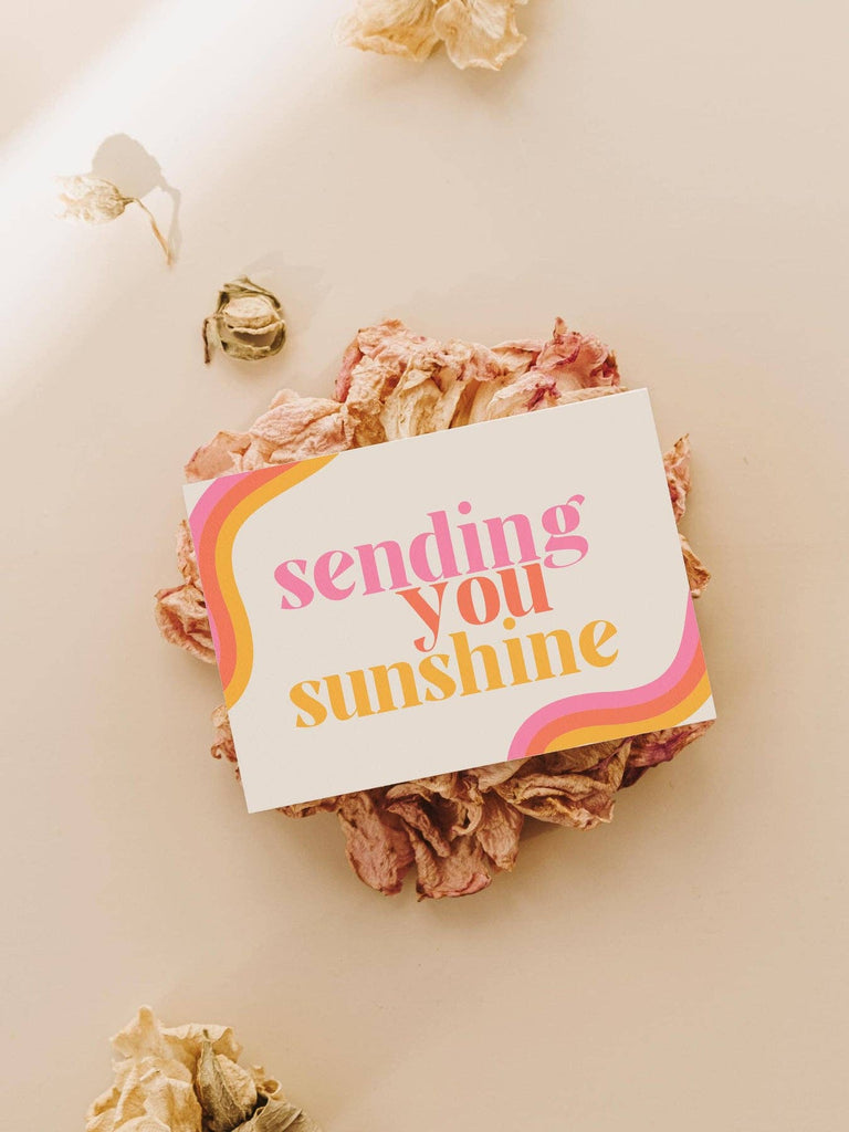 Sending You Sunshine - Colorful Greeting Card