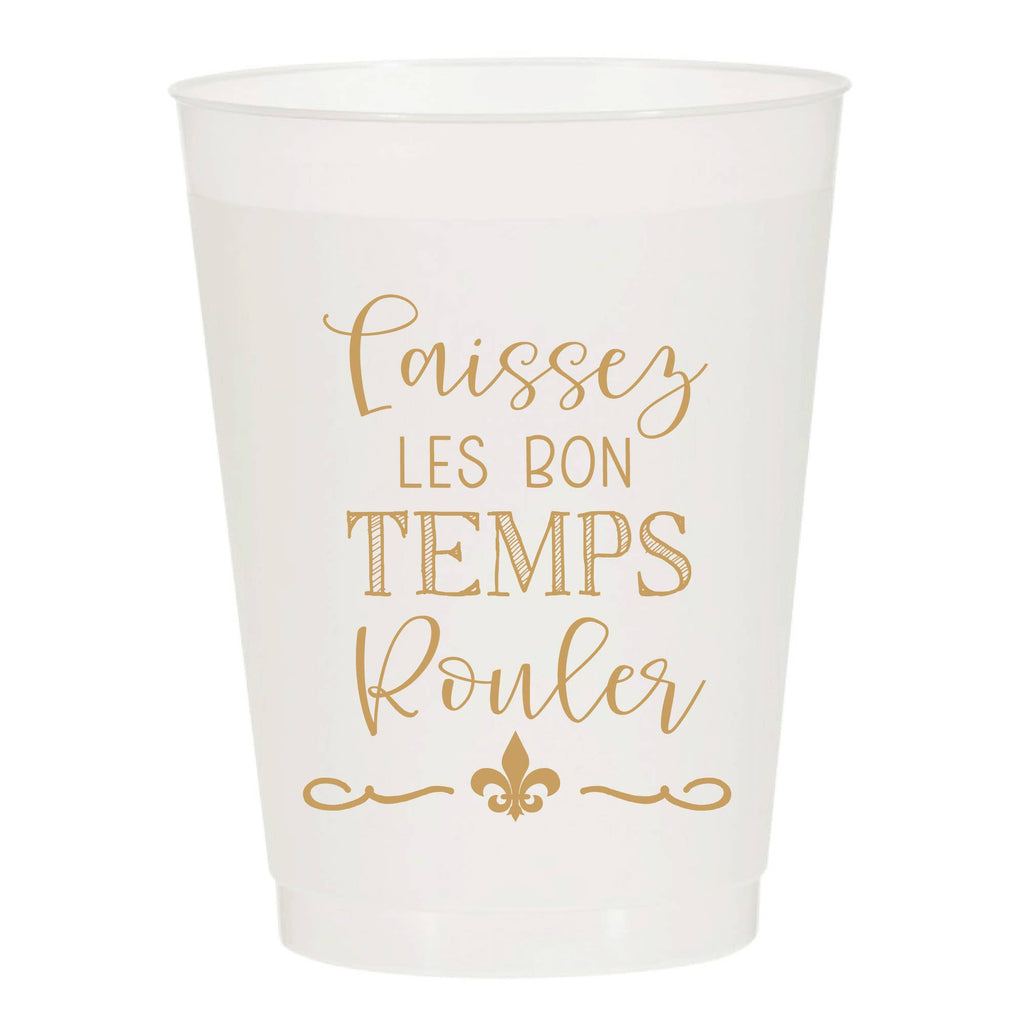 Laissez Les Bon Temps Rouler Reusable Cups - Set of 10 Cups