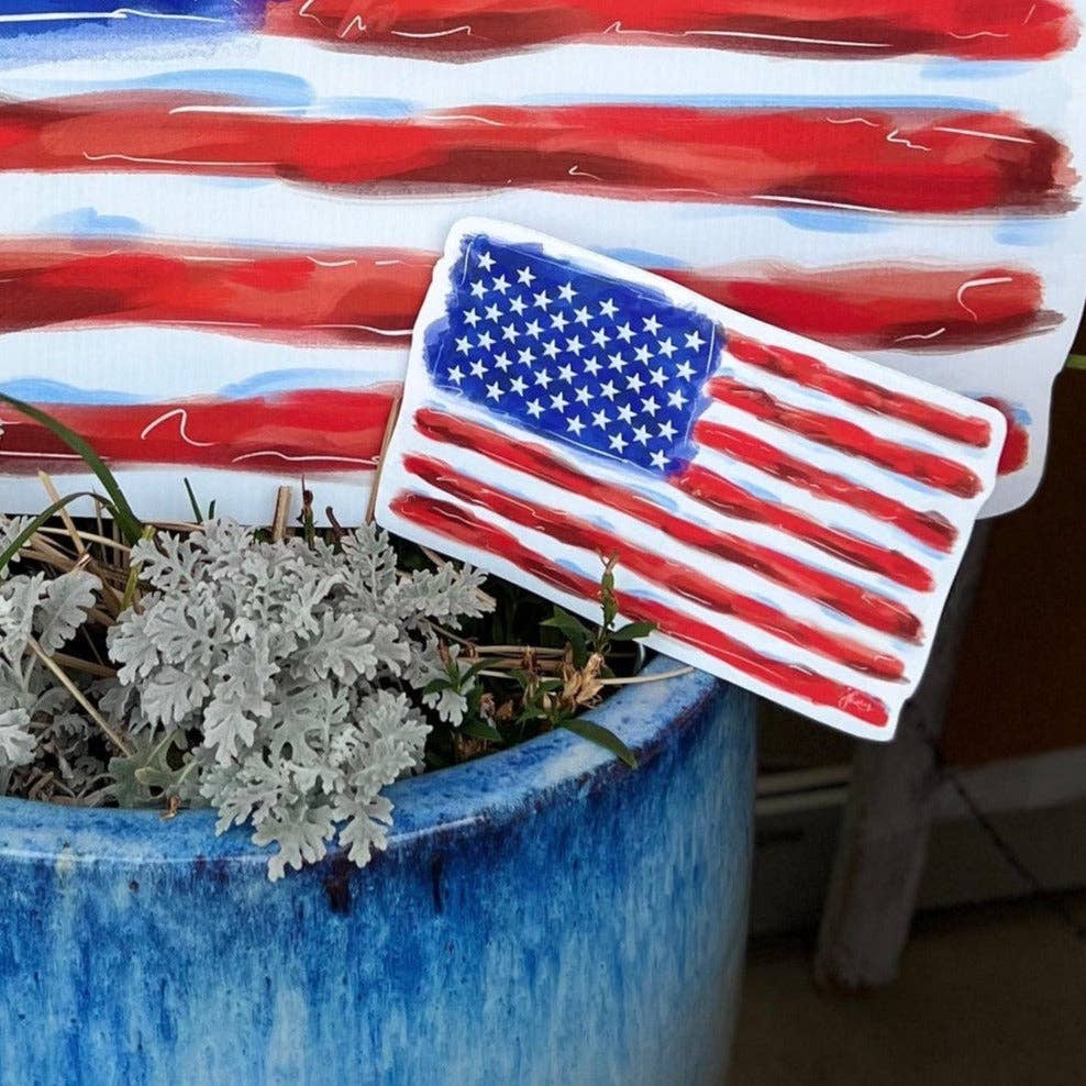 Small American Flag Garden Stake