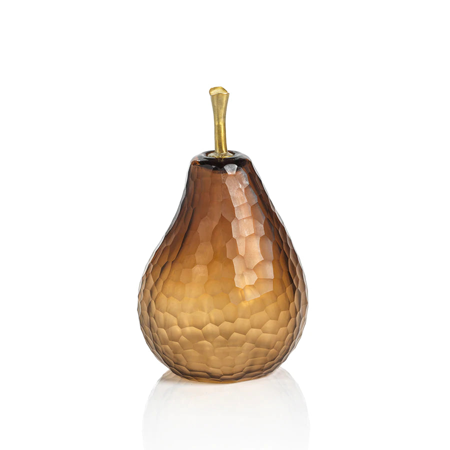 Amber Glass Pear