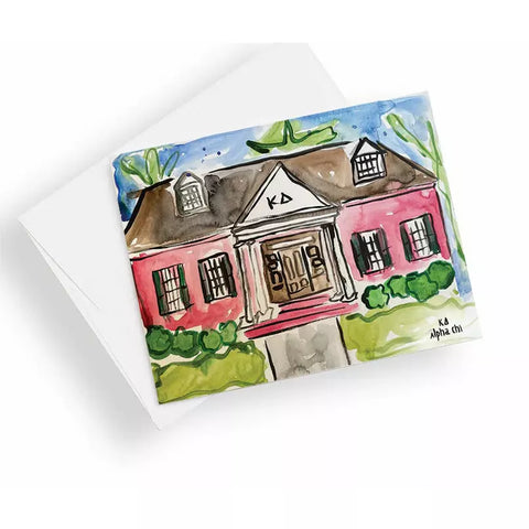 Louisiana Tech Kappa Delta Sorority House Note Card Set
