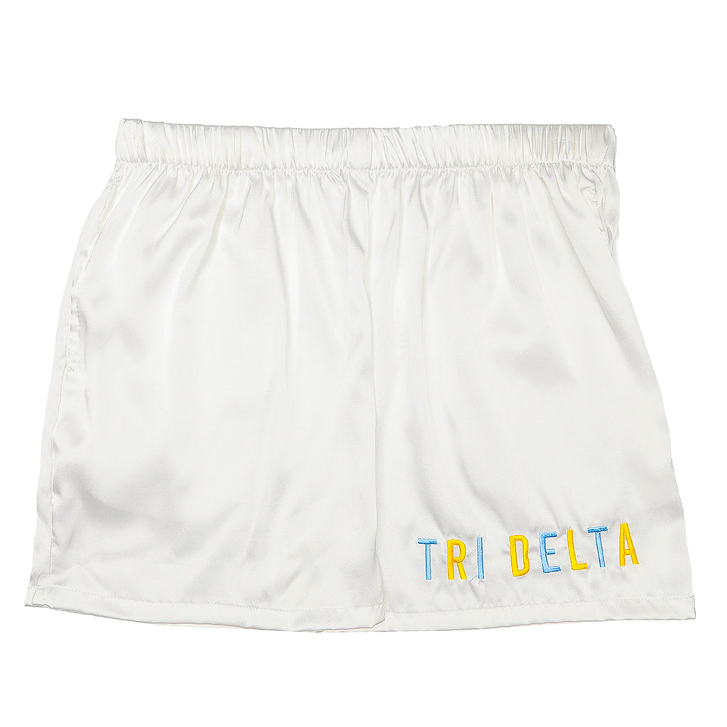 Tri Delta Satin Shorts