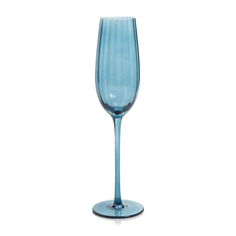 Blue Azure Champagne Glass