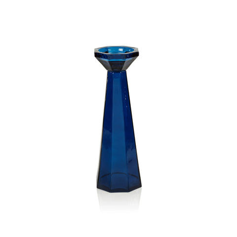 Deep Blue Glass Pillar