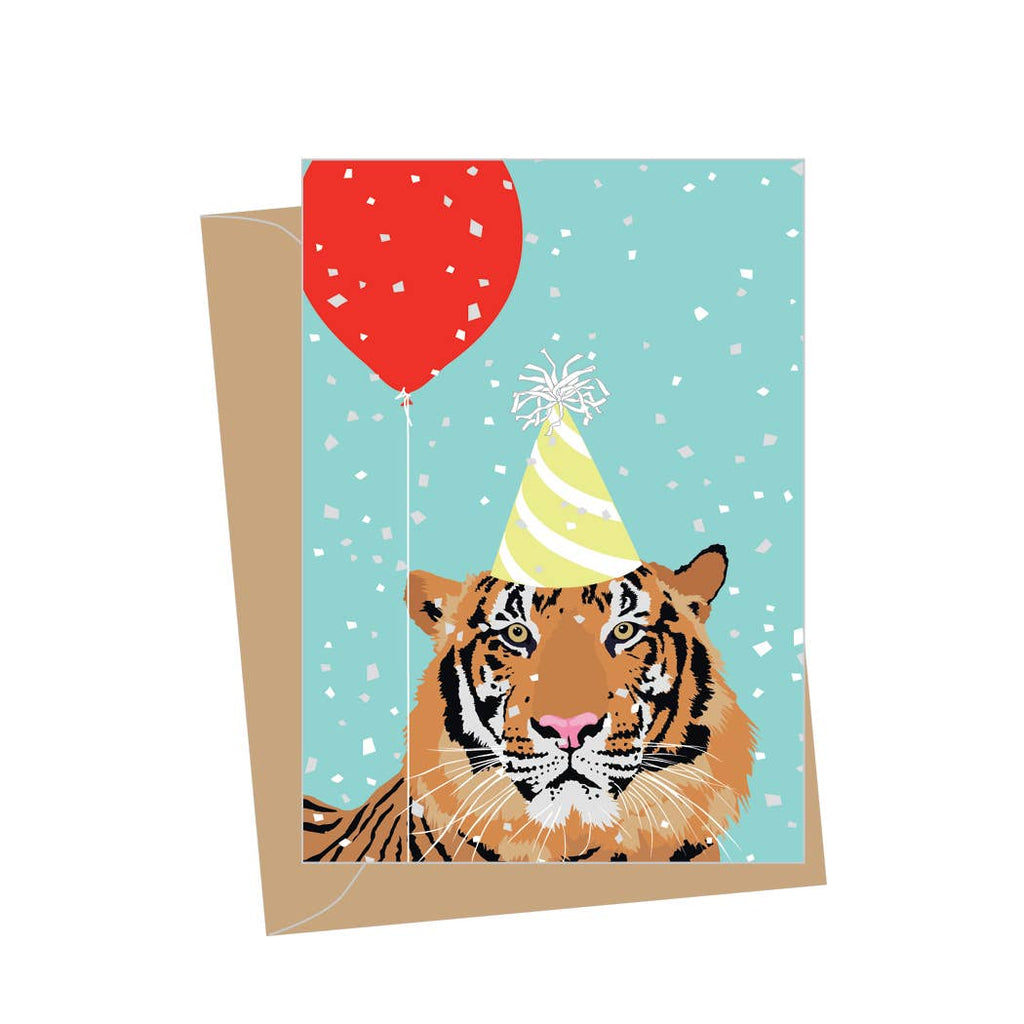 Mini Birthday Tiger, Folded Enclosure Card
