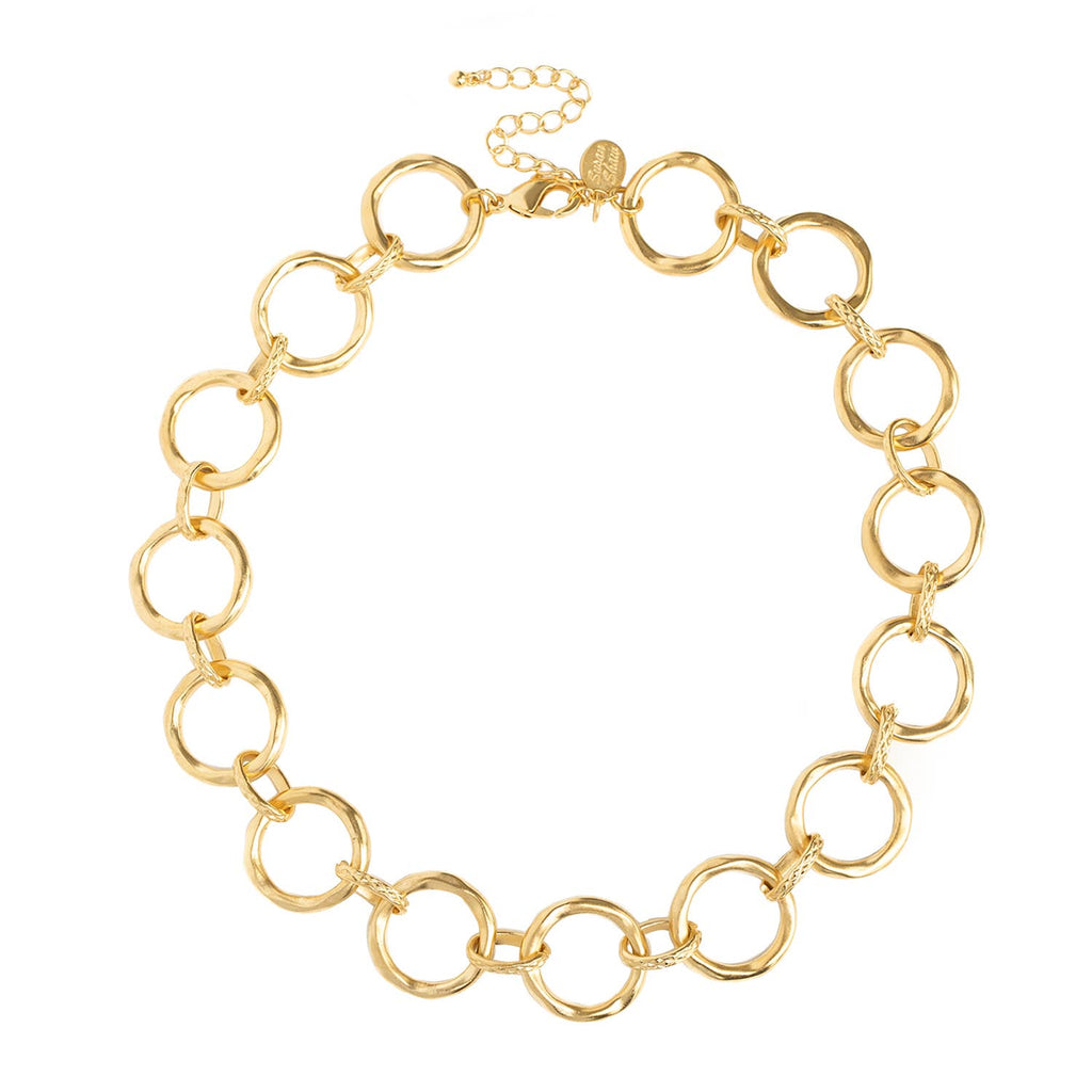 Gold Round Chain Necklace