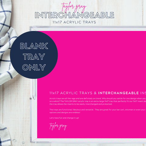 Blank Acrylic Tray