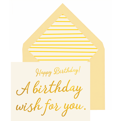 A Birthday Wish For You Greeting Card