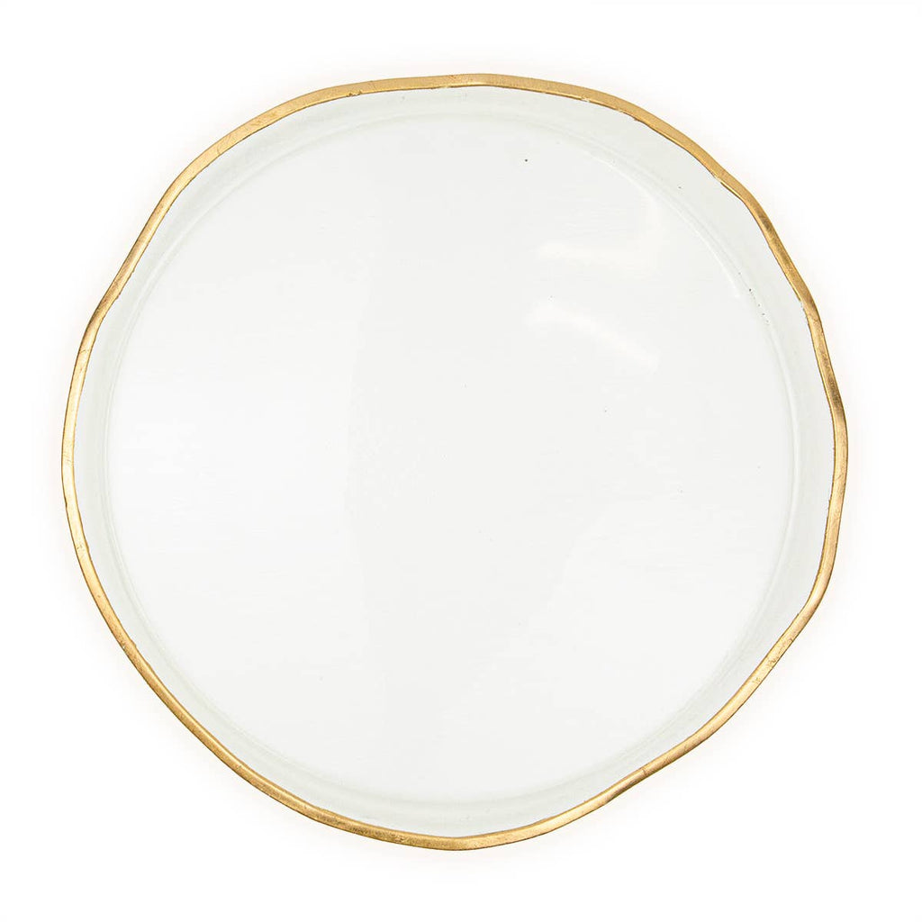 Glass & Gold Serving Platter