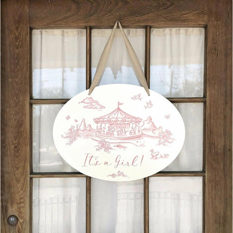 Storyland Toile Baby Door Hanger