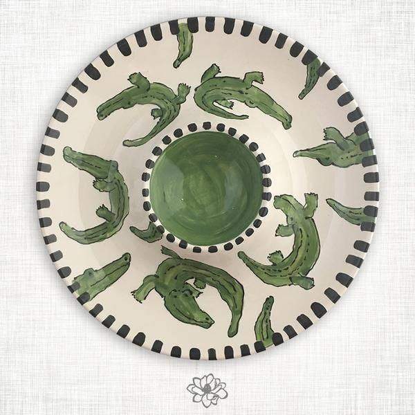 Ceramic Alligator Chip and Dip