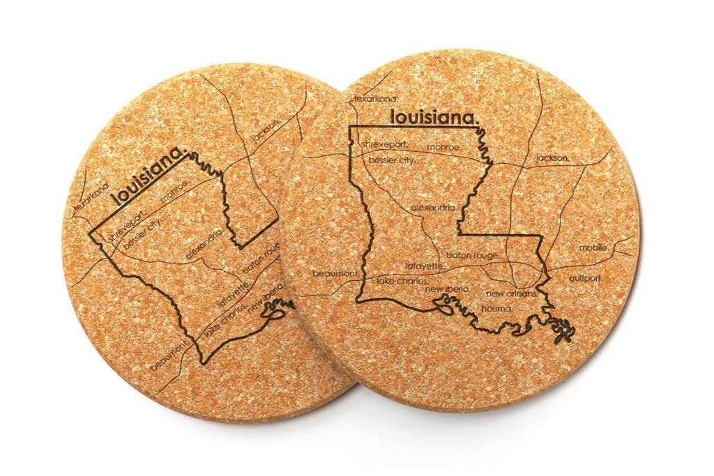 Louisiana Cork Coaster - Set of 2
