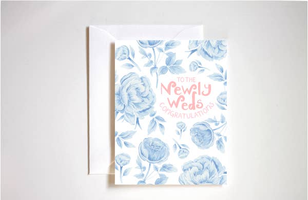 Congratulations To The Newlyweds Card