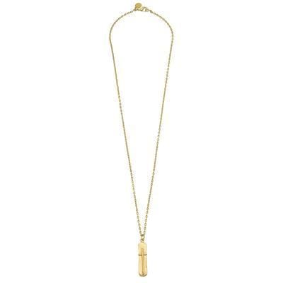 Dainty Bar Cross Chain Necklace