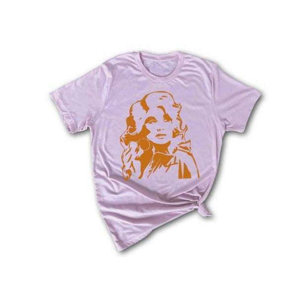 Dolly Soft Pink and Burnt Orange Tee
