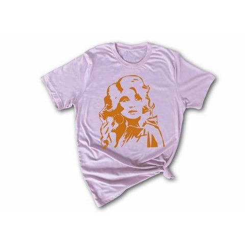 Dolly Soft Pink and Burnt Orange Tee