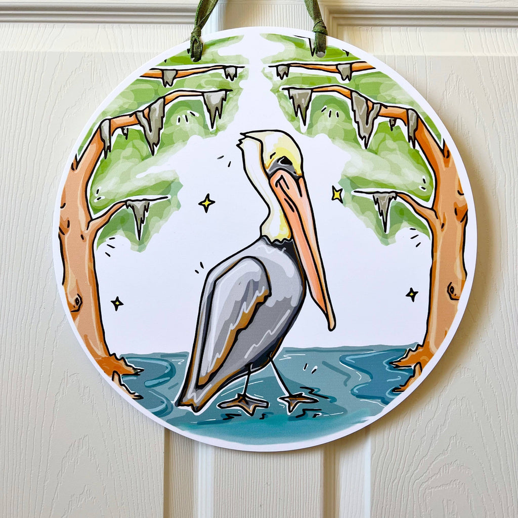 Round Pelican Door Hanger