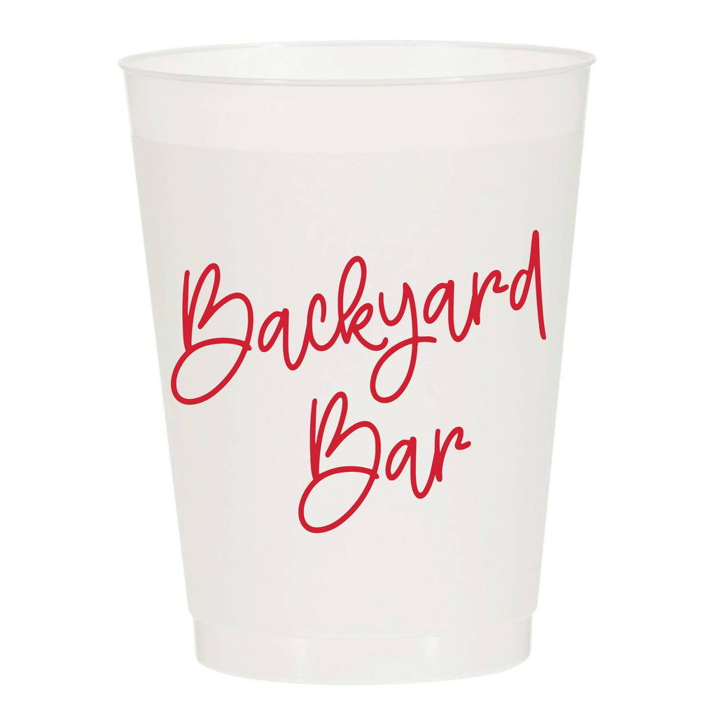 Backyard Bar Reusable Cups