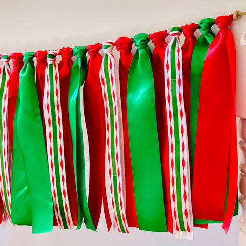 Christmas Ribbon Bunting