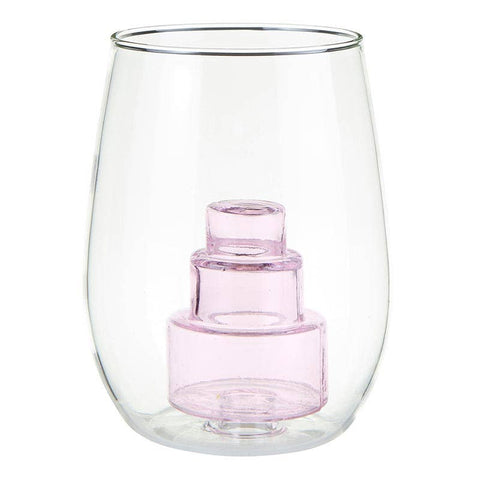 Stemless Cake Wine Glass
