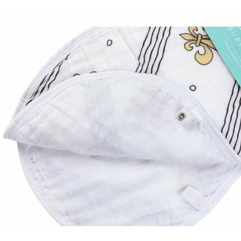 Fleur De Lis Burp Cloth and Bib