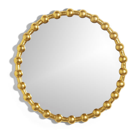 Gold Chain Round Mirror