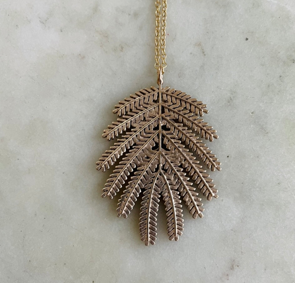 Mimosa Leaf Pendant