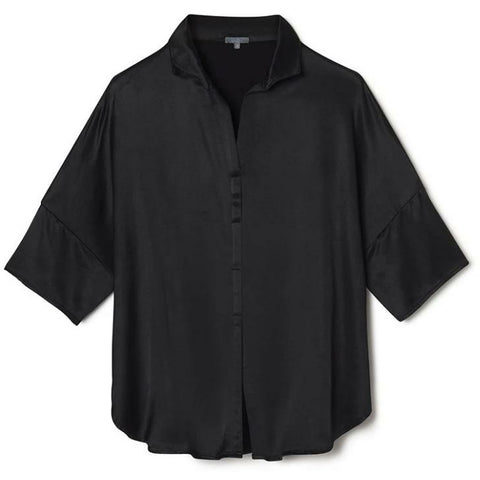 PJ Harlow “Fran” Satin Collared Top