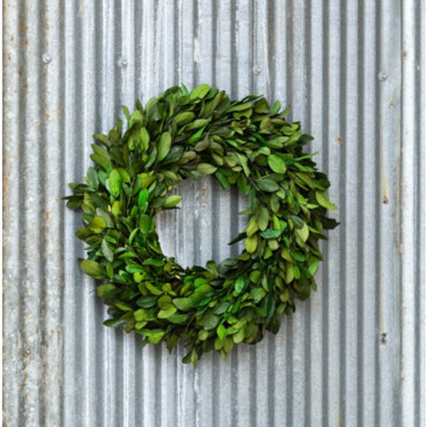 Laurel Boxwood Wreath 16”