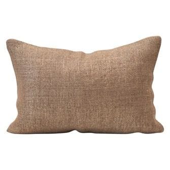 Jute and Gold Pillow