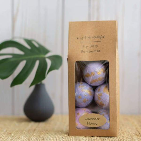Lavender Honey Itty Bitty BomBombs - Mini Bath Bomb - 5 Pcs