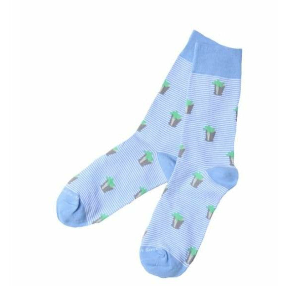 Light Blue Stripe Mint Julep Socks