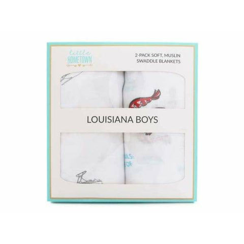 Louisiana Boy Swaddle Set - Pack of 2