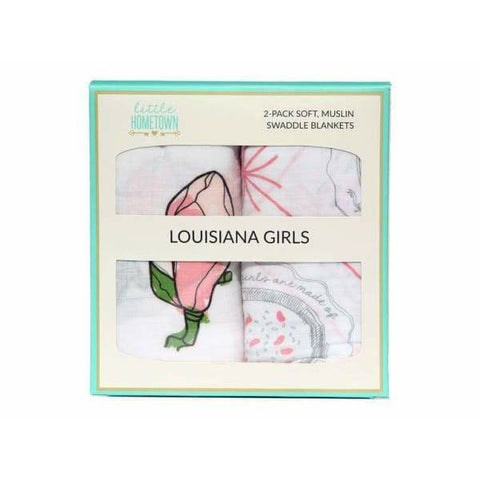 Louisiana Girls Swaddle Set - Pack of 2