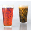 Well Told - Baton Rouge LA LSU College Town Map Pint Pair - default
