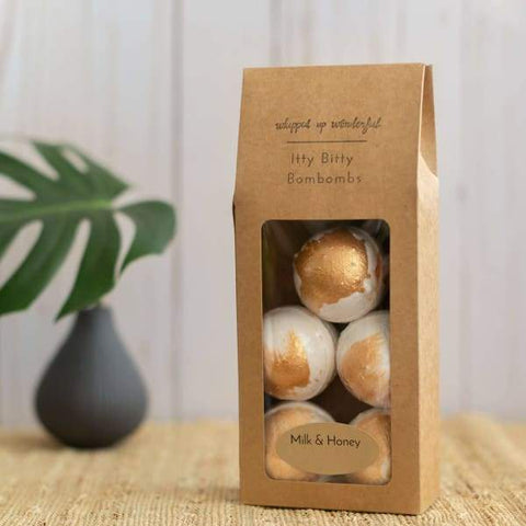 Milk and Honey Itty Bitty BomBombs - Mini Bath Bomb - 5 Pcs