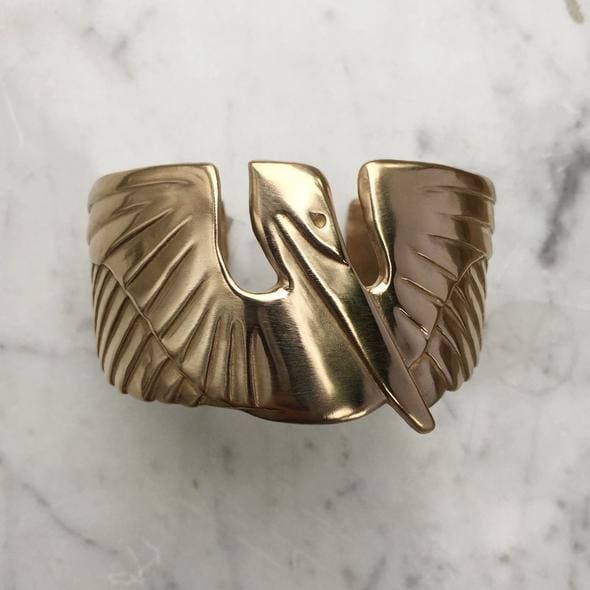 Mimosa Handcrafted Pelican Cuff Bracelet