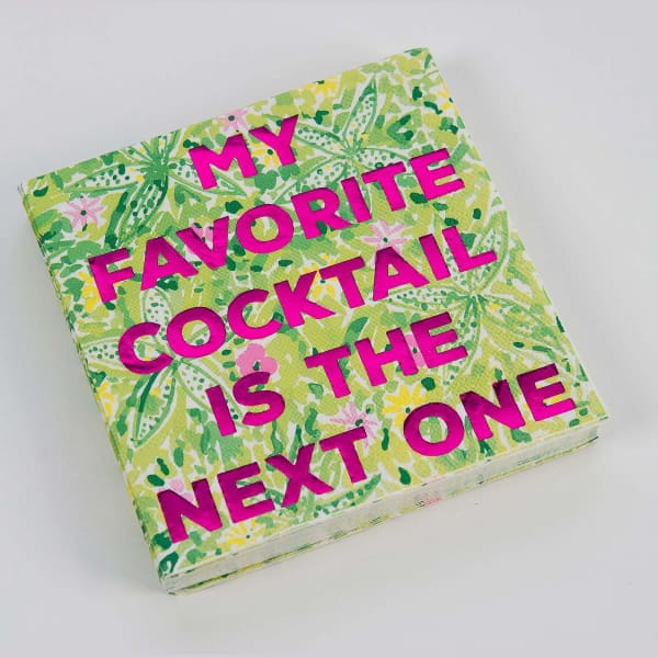 My Favorite Cocktails Beverage Napkin