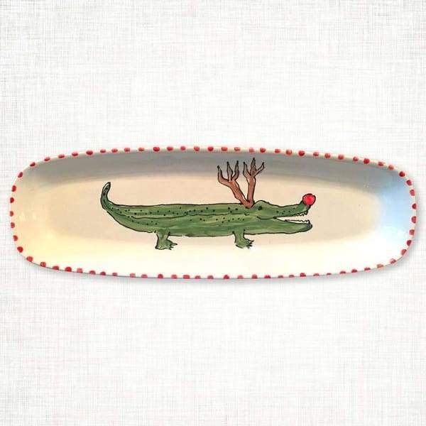 Reindeer Alligator Bread Tray