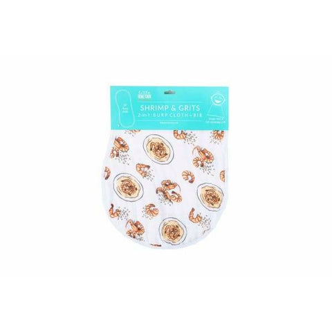 Shrimp ’n’ Grits Burp/Bib Combo