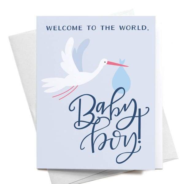 Welcome to the World Baby Boy! Greeting Card